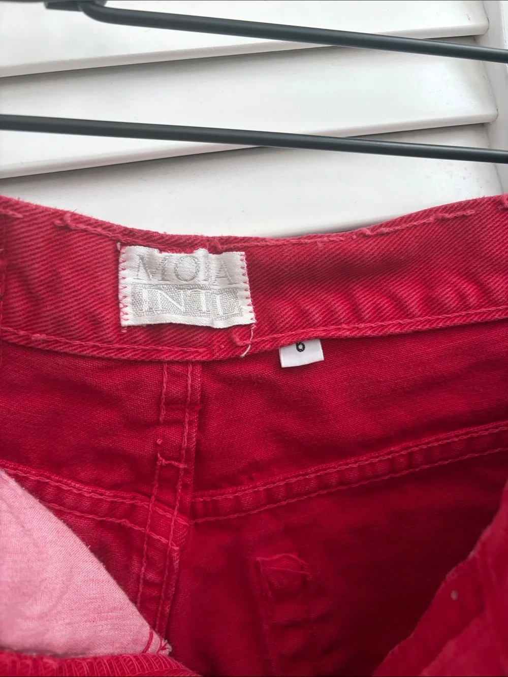Red Denim Women’s Shorts - Unbranded